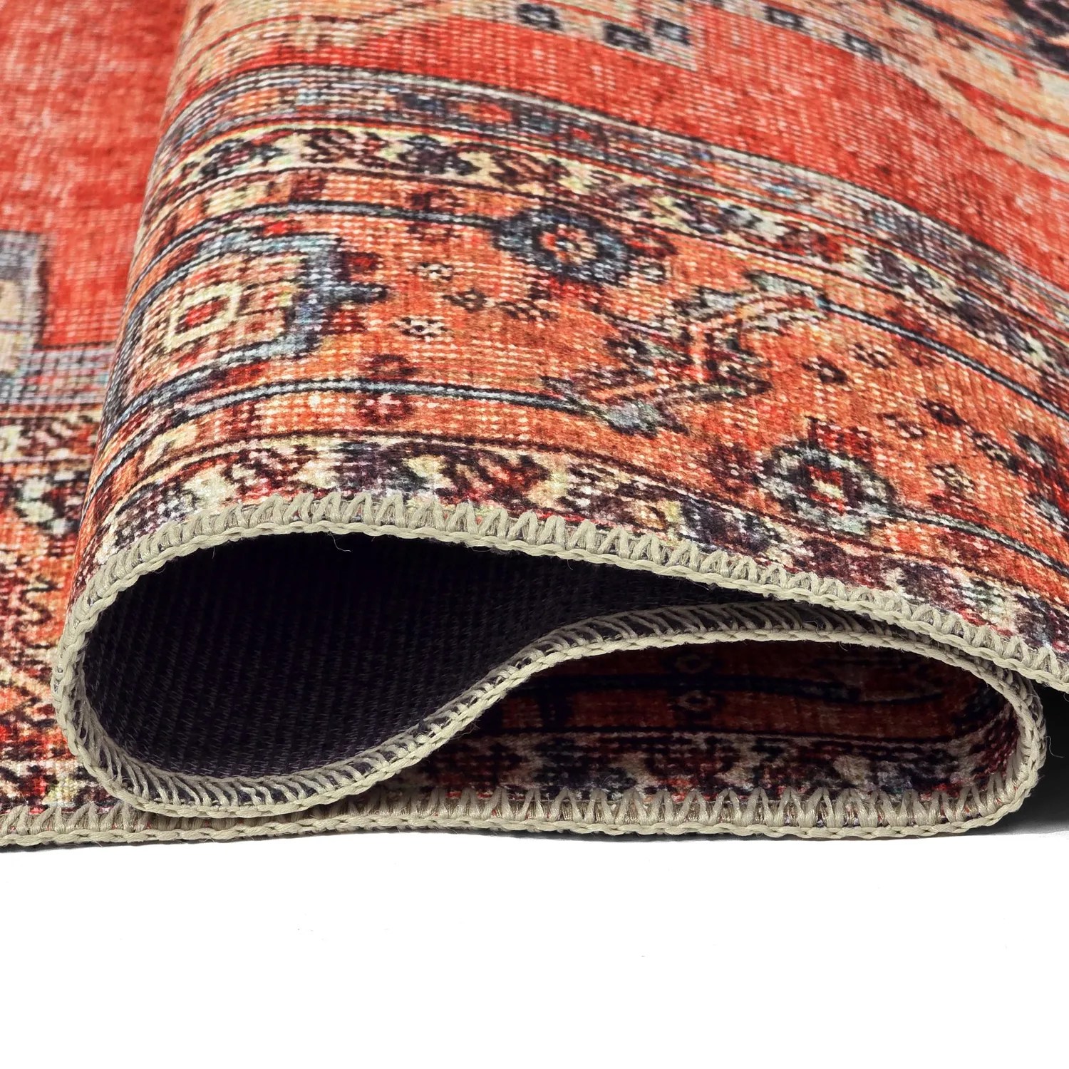Flatweave rug - Madevan (red)