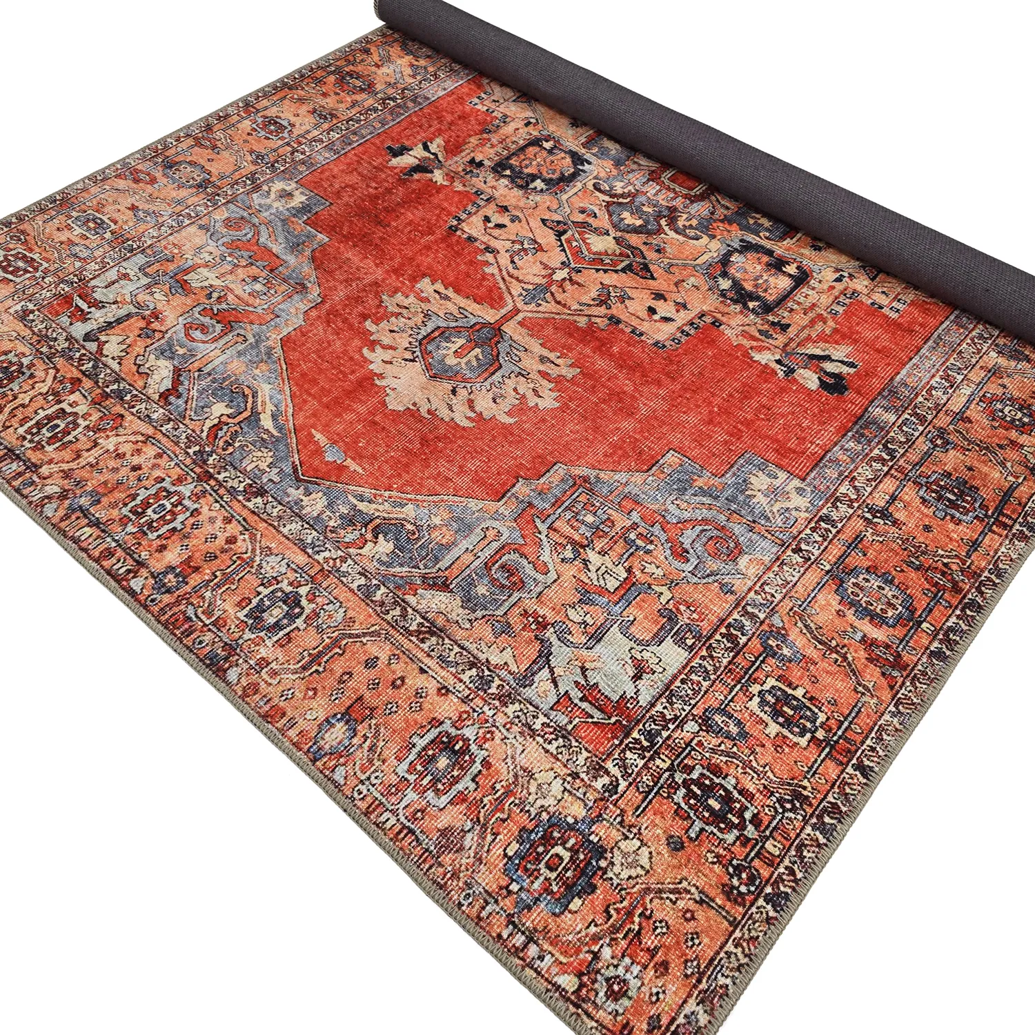 Flatweave rug - Madevan (red)
