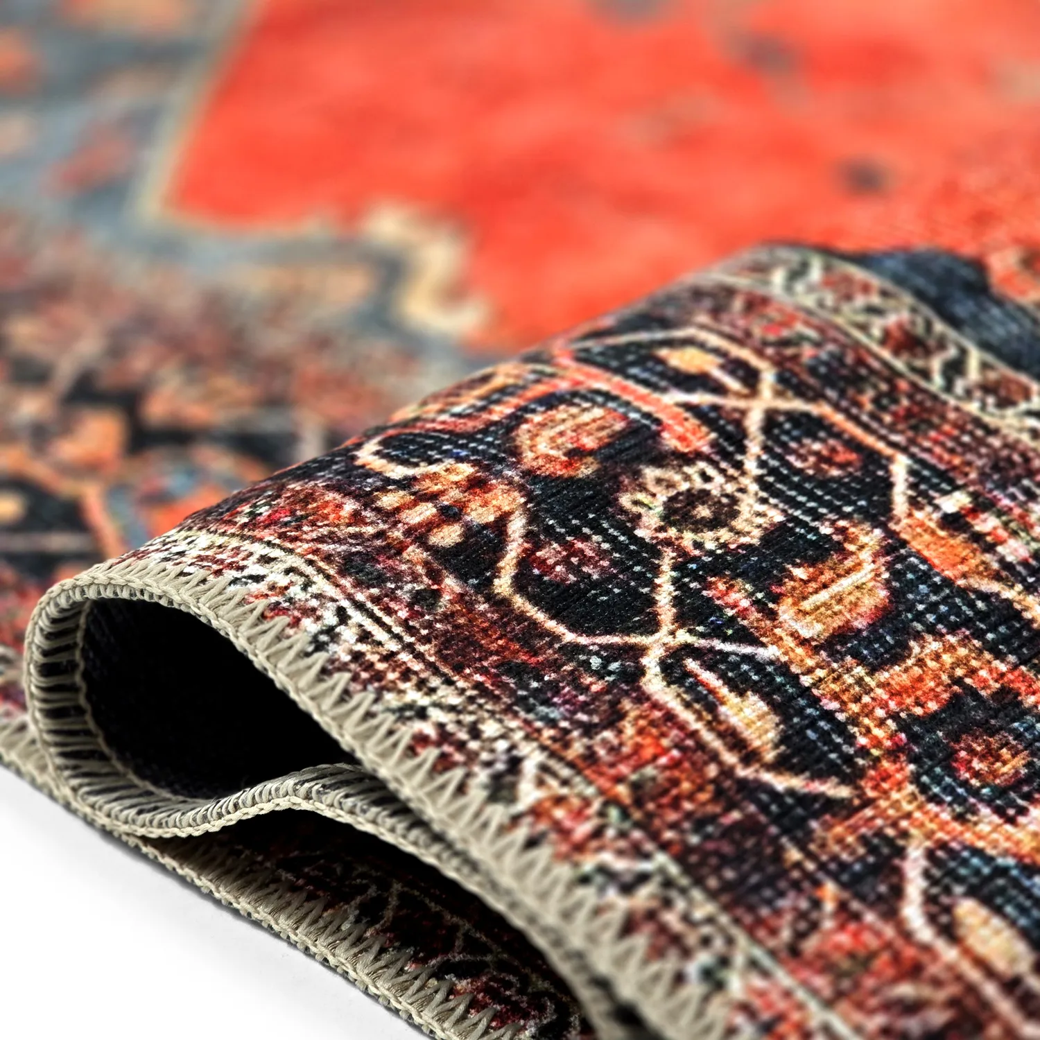 Flatweave rug - Mandalay (red)