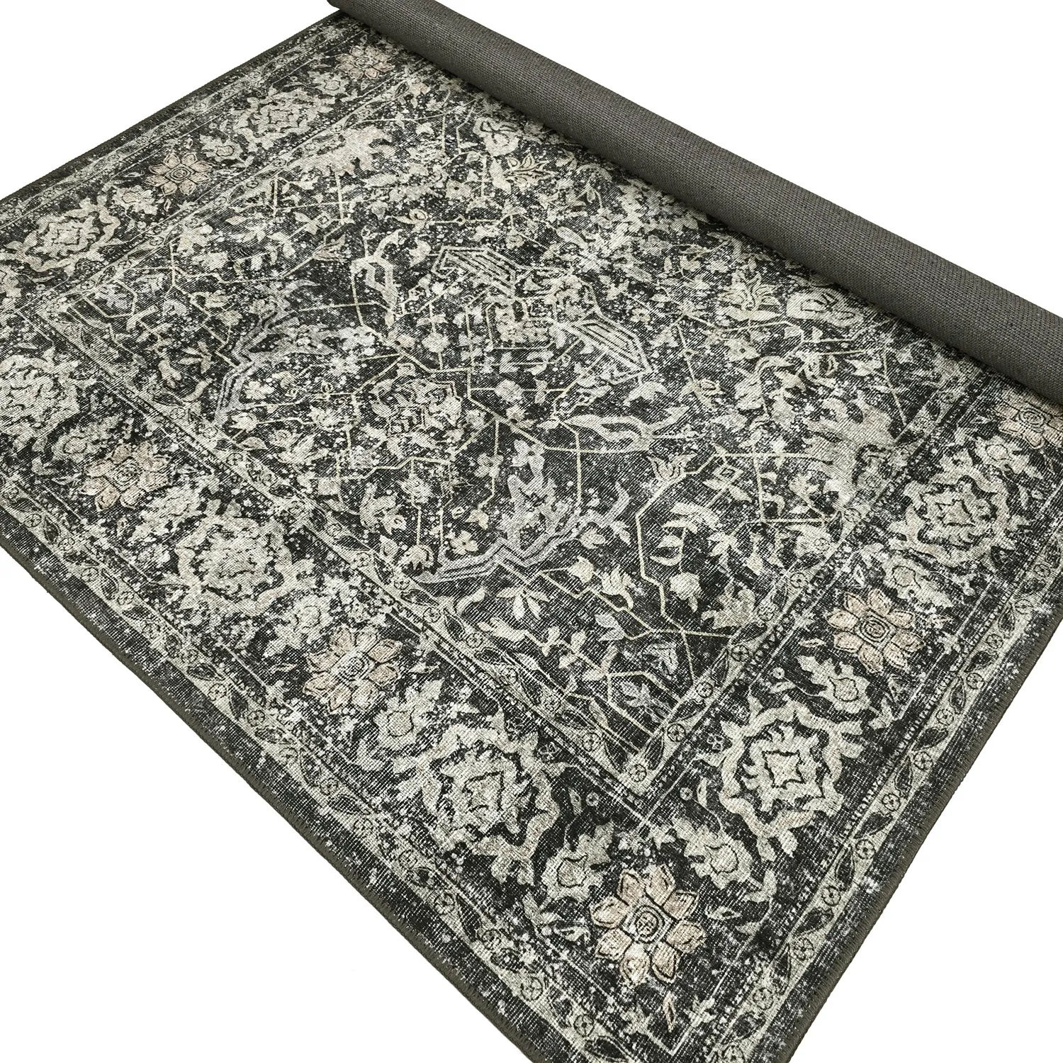 Flatweave rug - Meralis (black)
