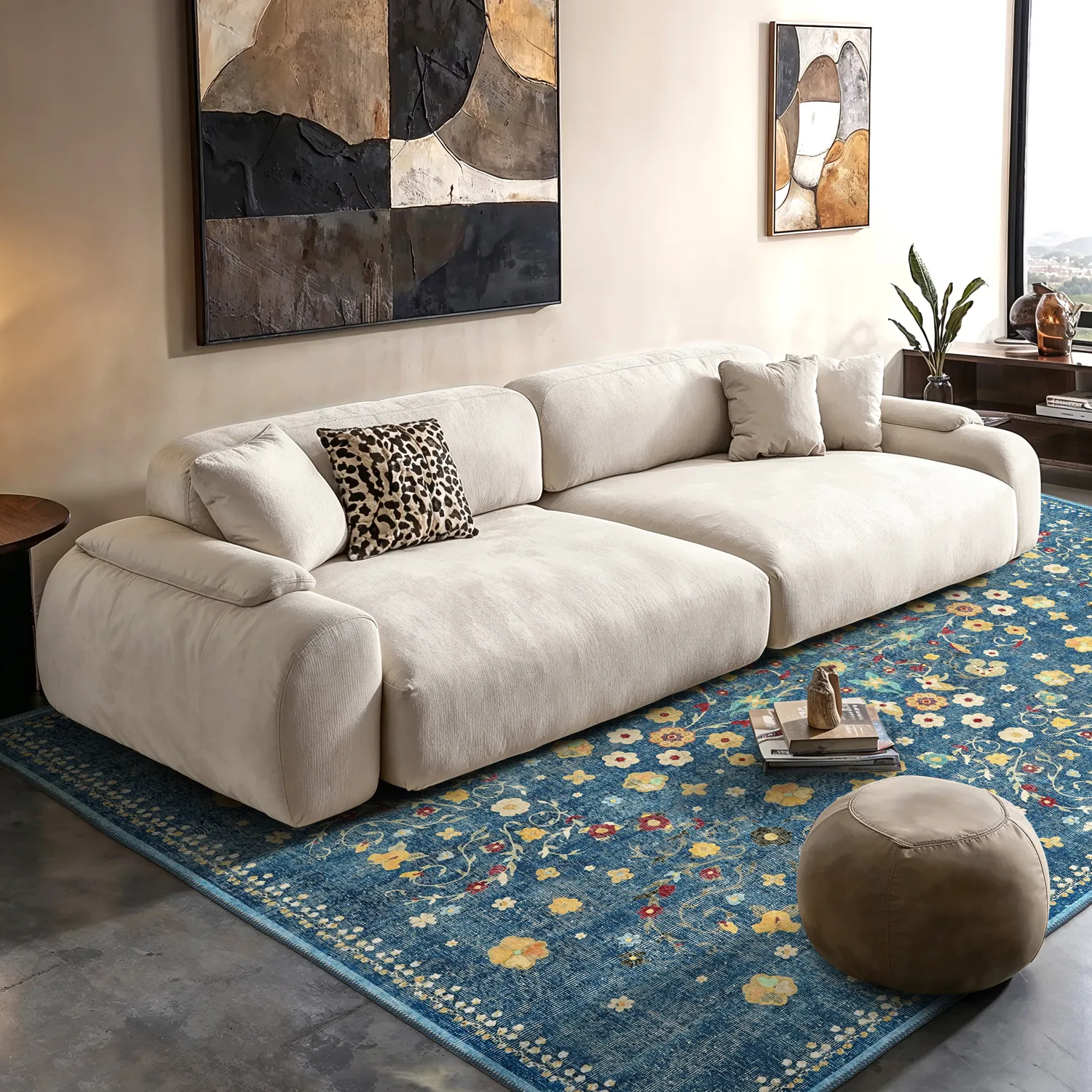 Flatweave rug - Nabilar (blue)
