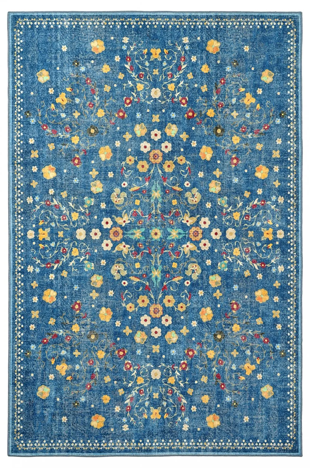 Flatweave rug - Nabilar (blue)