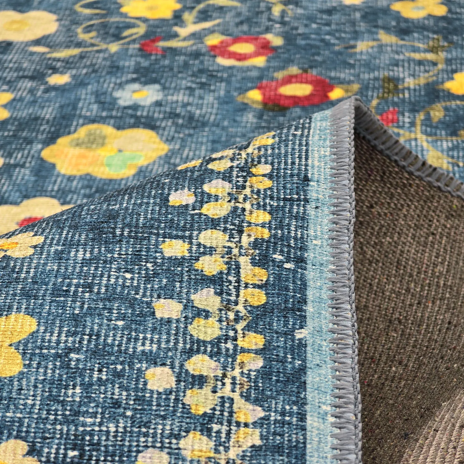 Flatweave rug - Nabilar (blue)