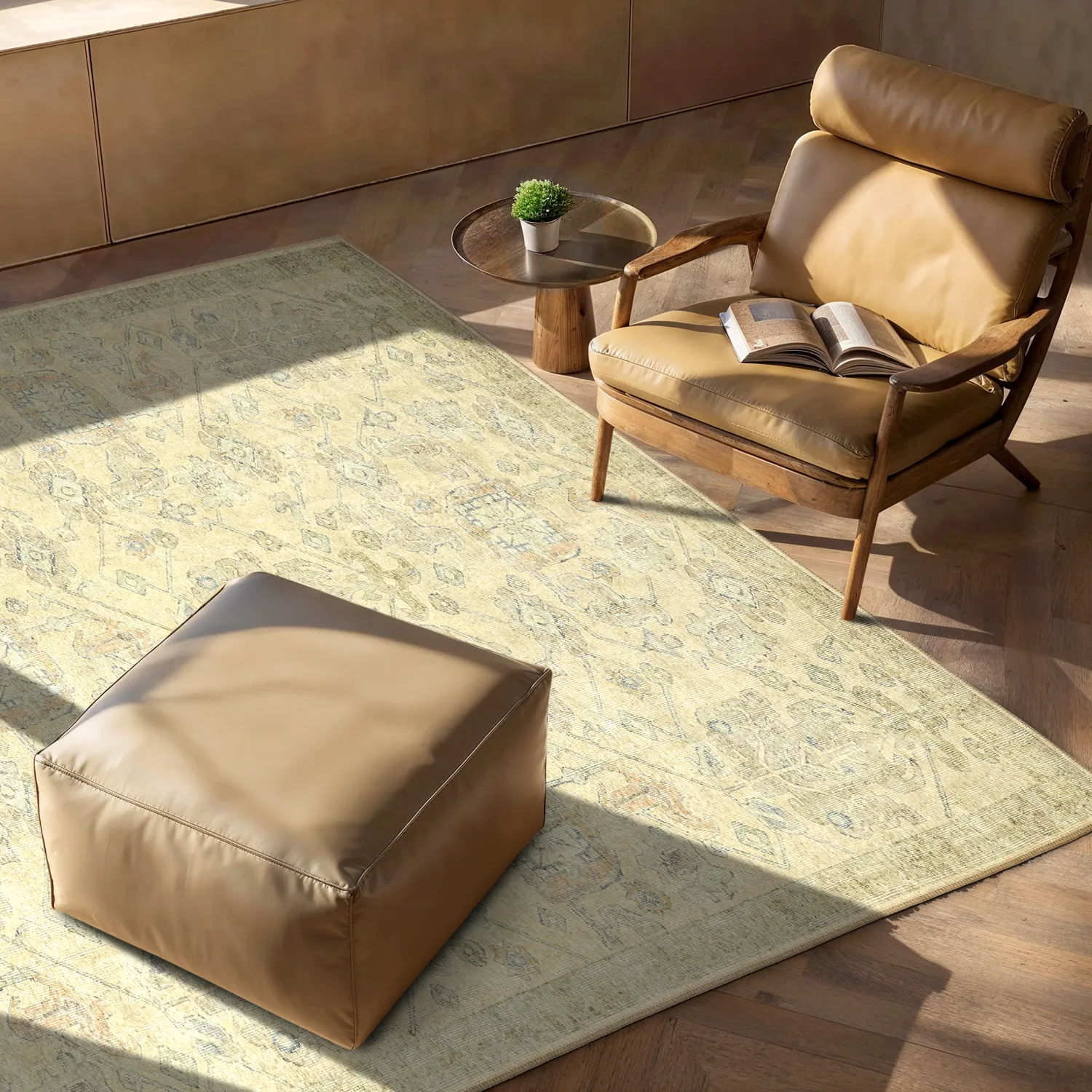 Flatweave rug - Noura (beige)