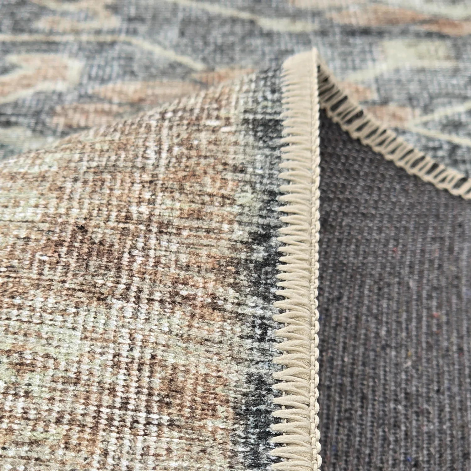 Flatweave rug - Noura (dark blue)