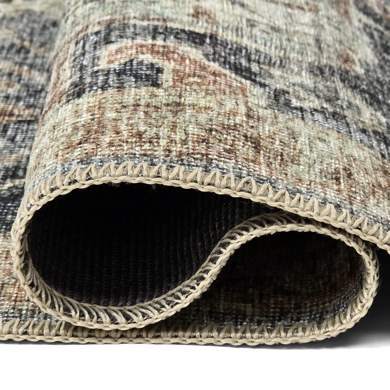 Flatweave rug - Noura (dark blue)