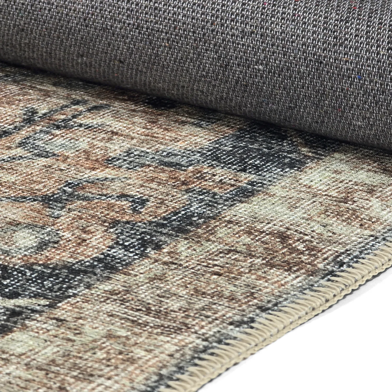 Flatweave rug - Noura (dark blue)