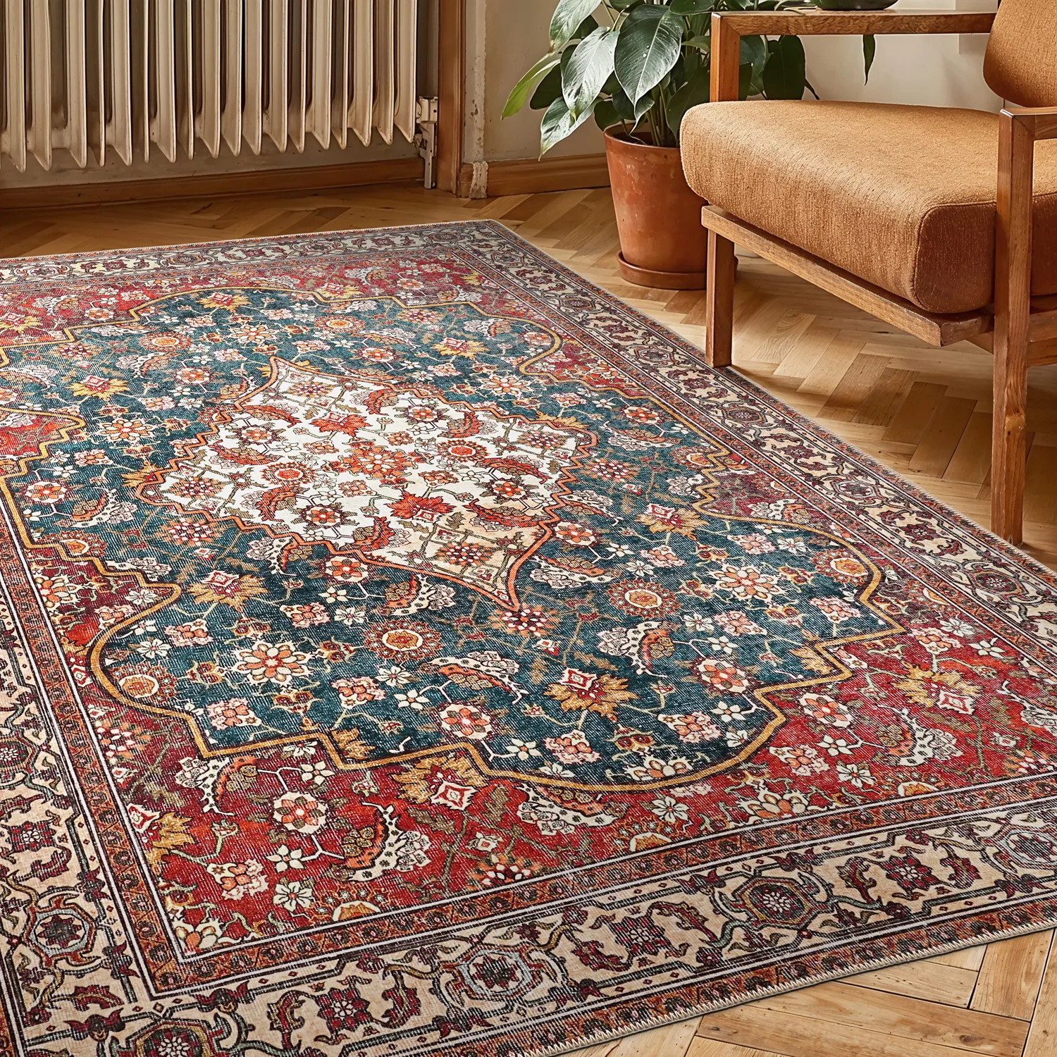 Flatweave rug - Samaria (red)