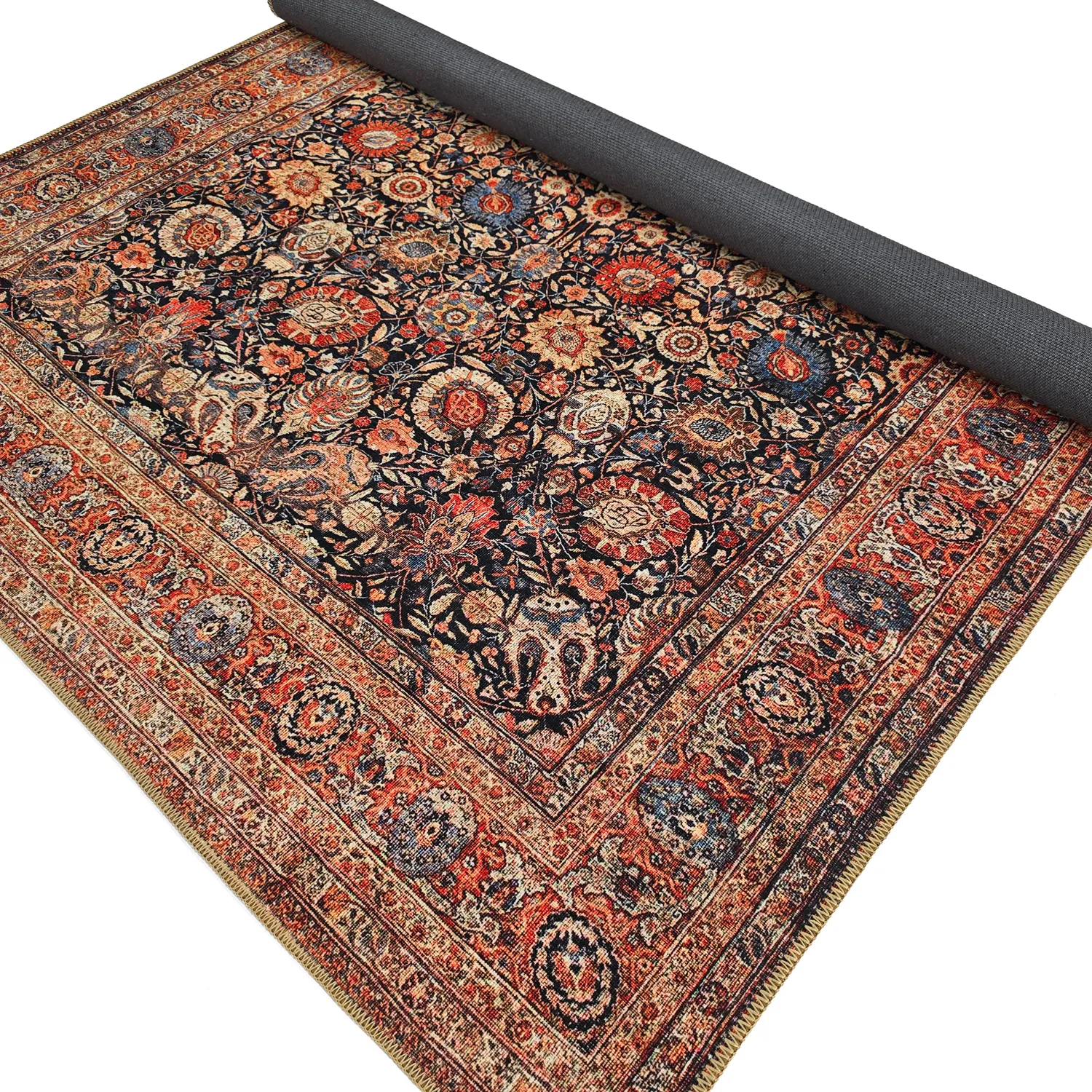 Flatweave rug - Selamira (blue/multi)