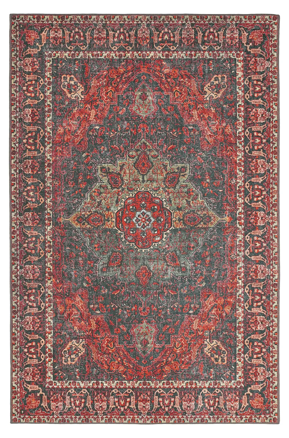 Flatweave rug - Velamir (red)