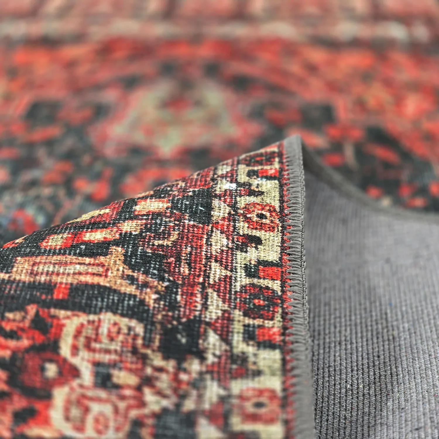 Flatweave rug - Velamir (red)