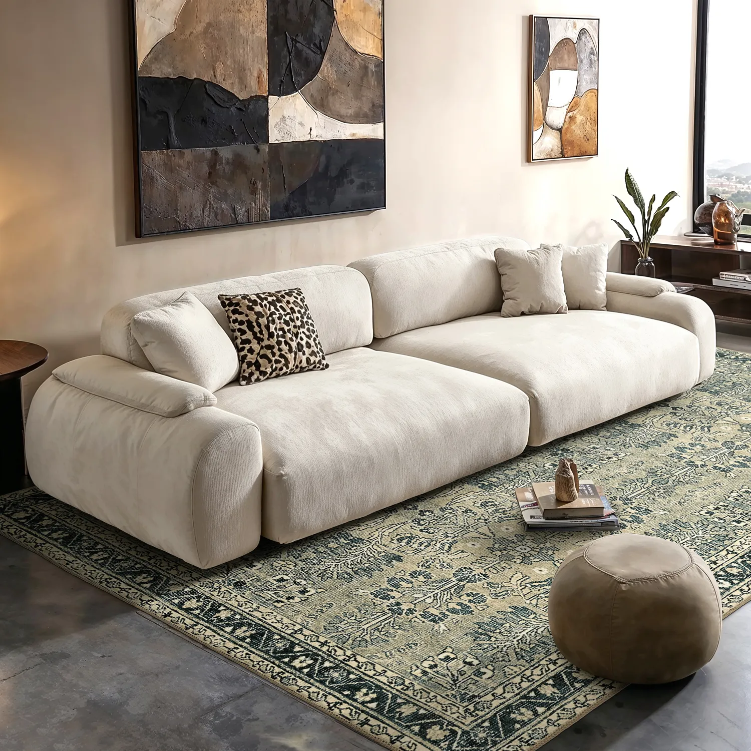 Flatweave rug - Yasirah (blue/green)