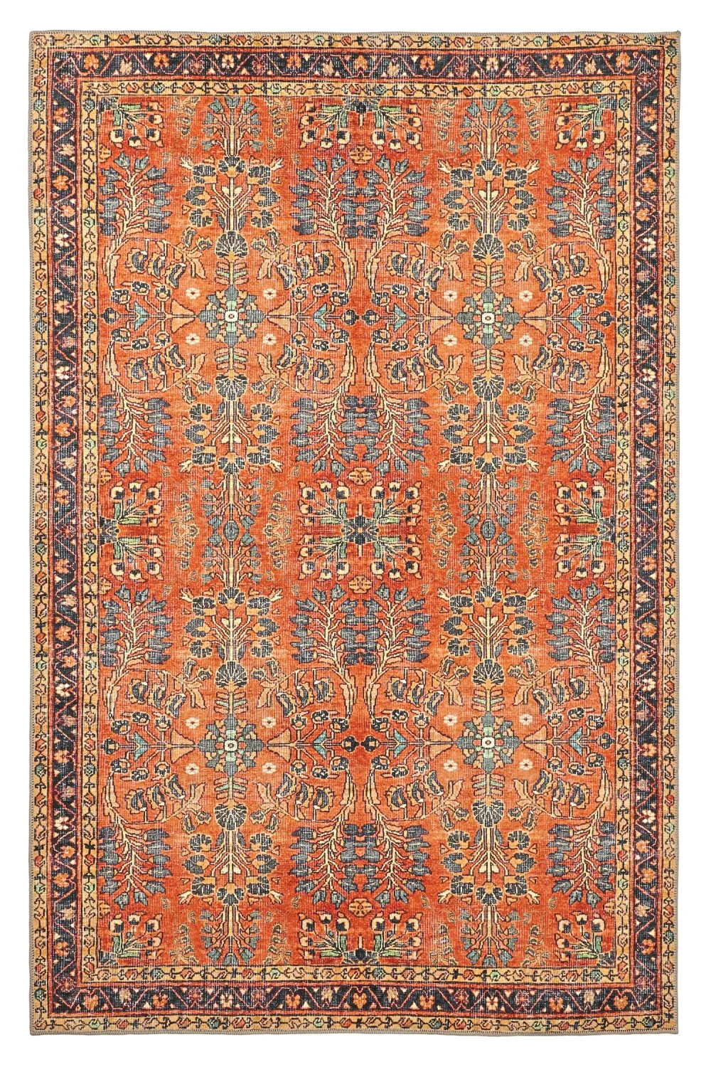 Flatweave rug - Yasirah (orange)