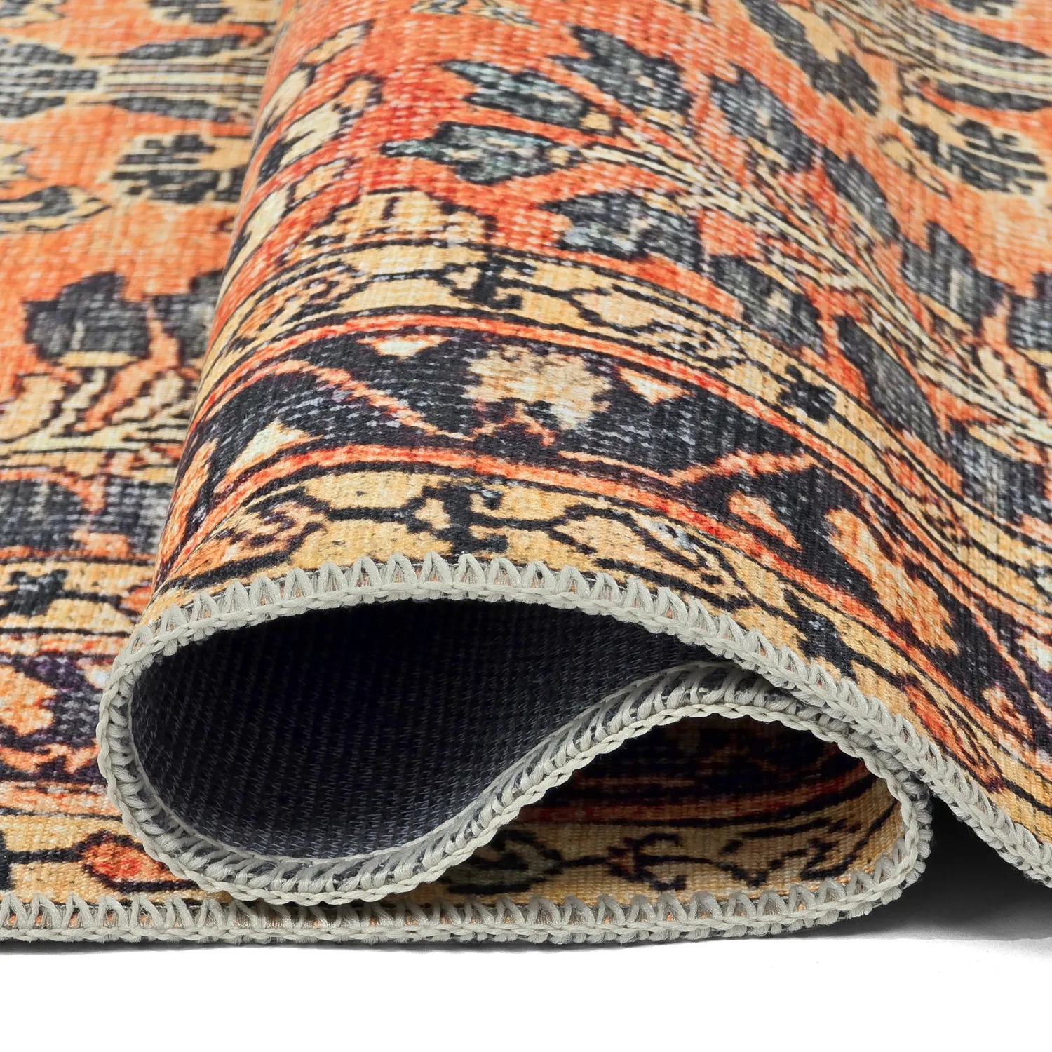 Flatweave rug - Yasirah (orange)