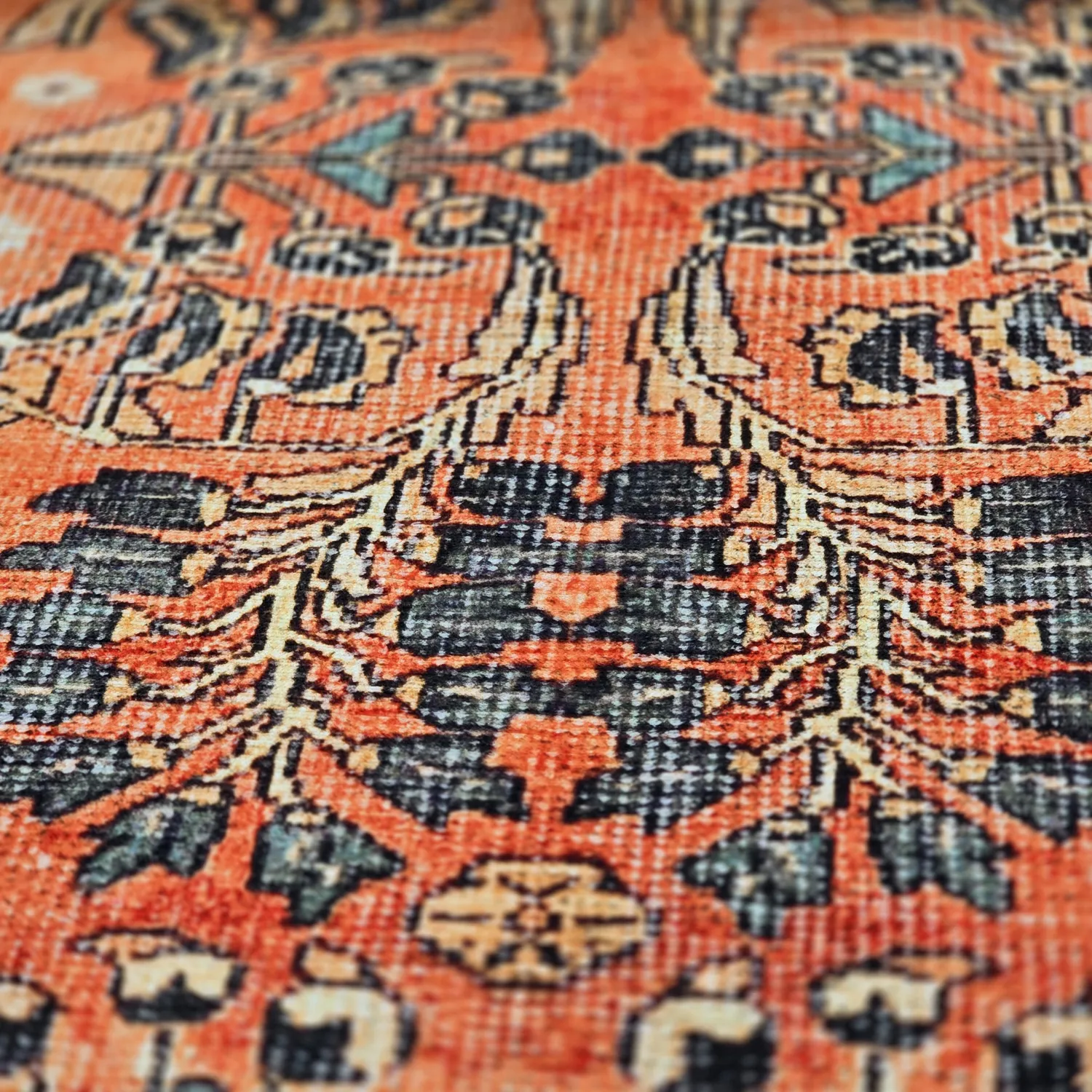 Flatweave rug - Yasirah (orange)