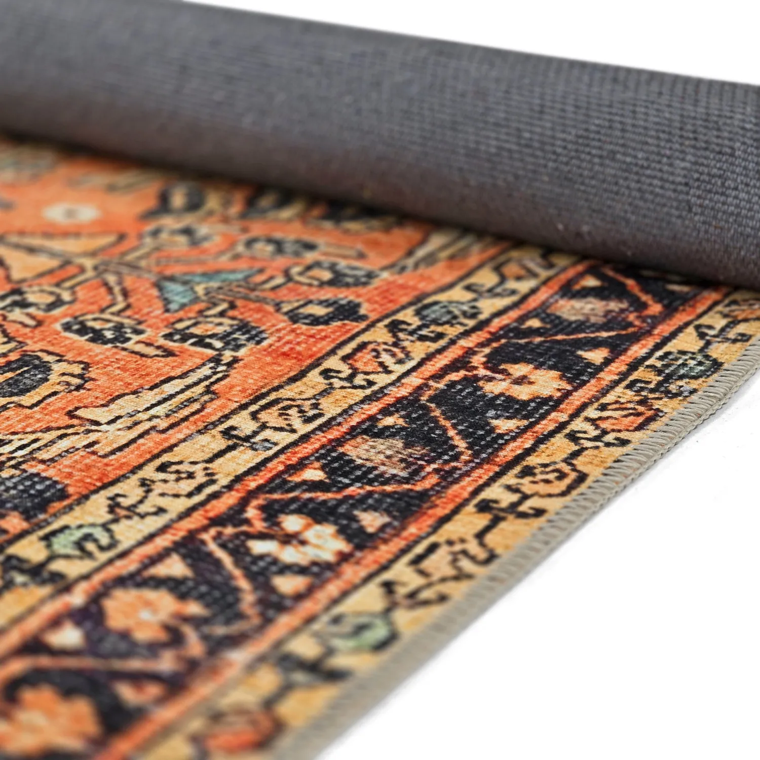 Flatweave rug - Yasirah (orange)