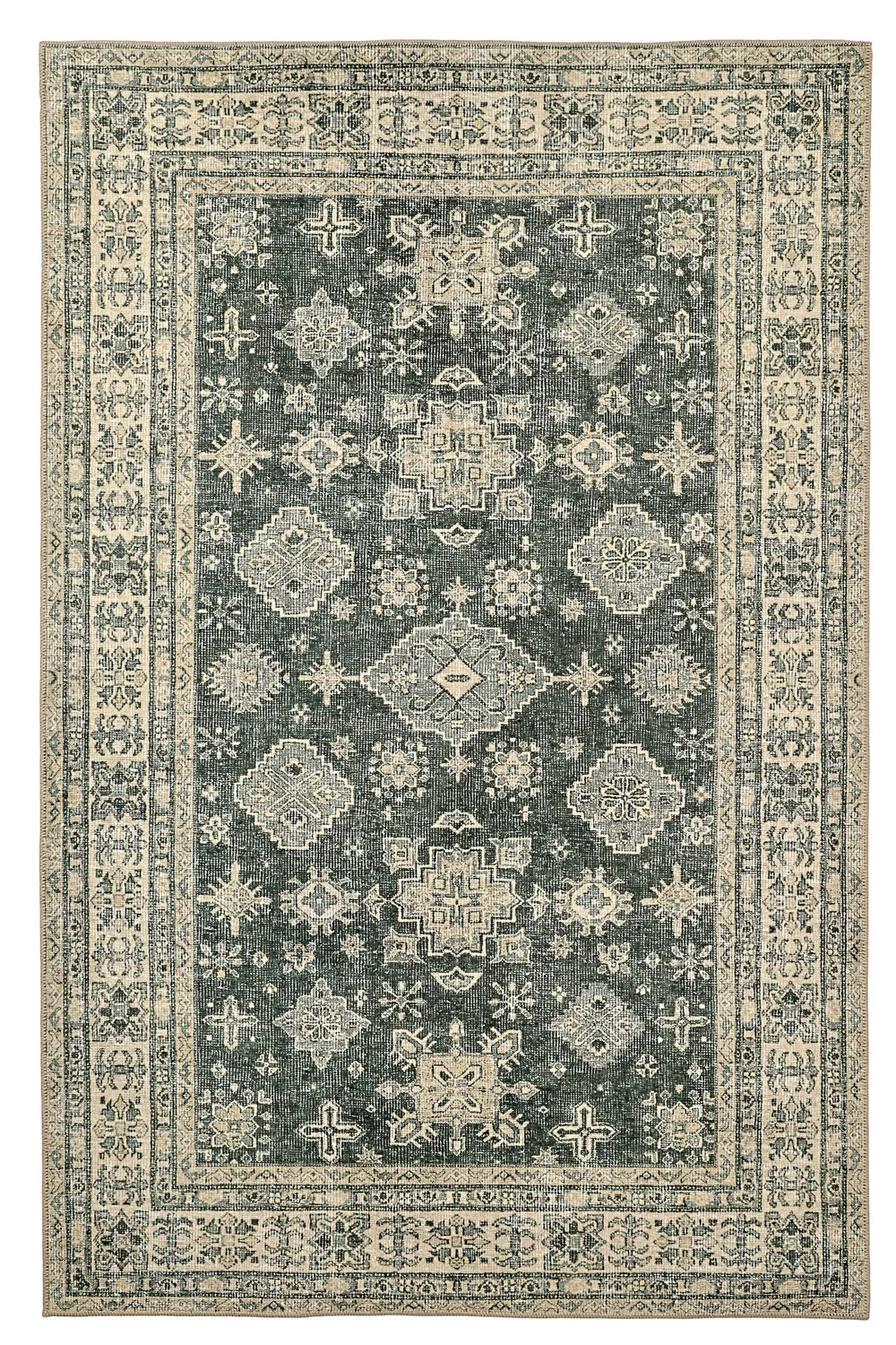 Flatweave rug - Zuleina (green)