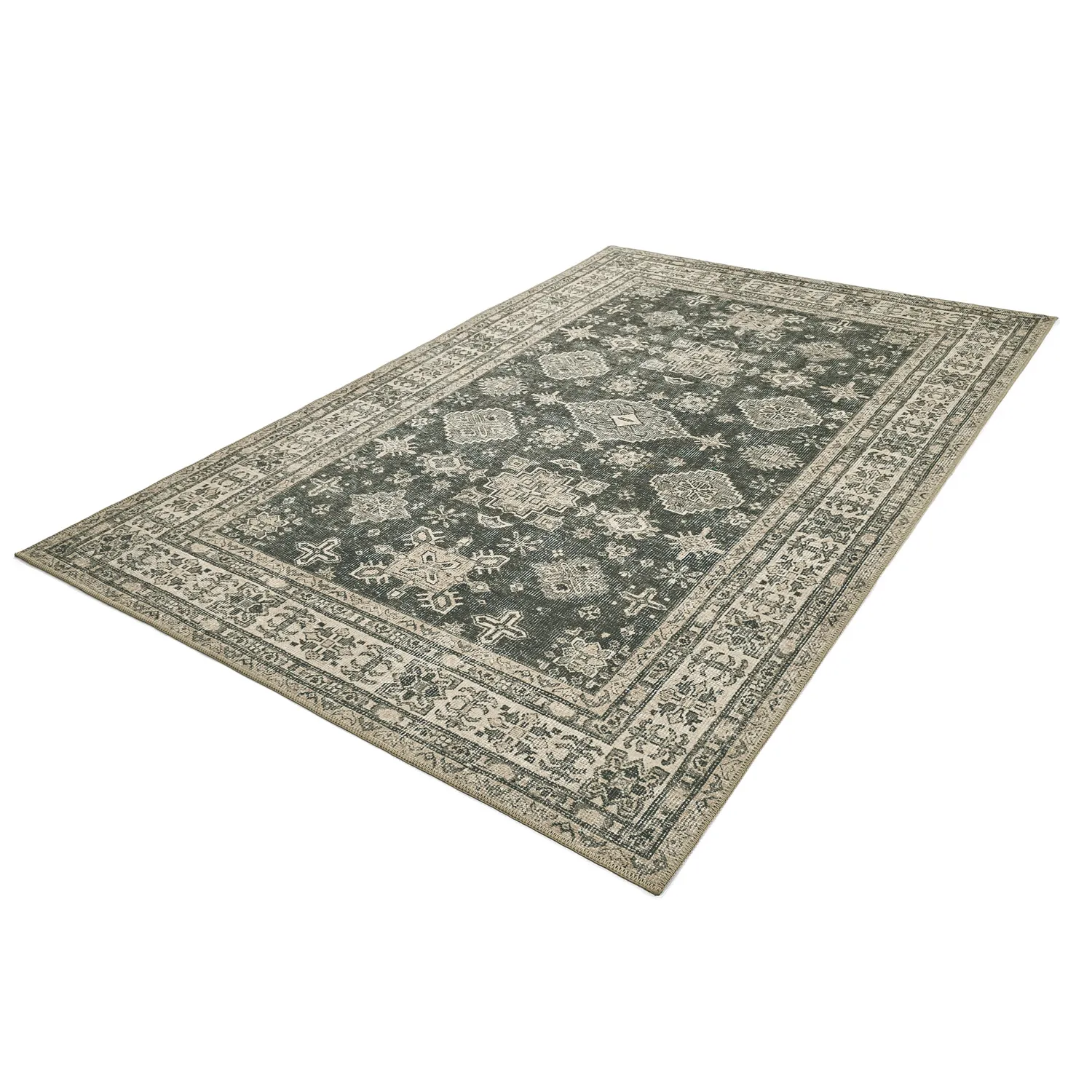 Flatweave rug - Zuleina (green)