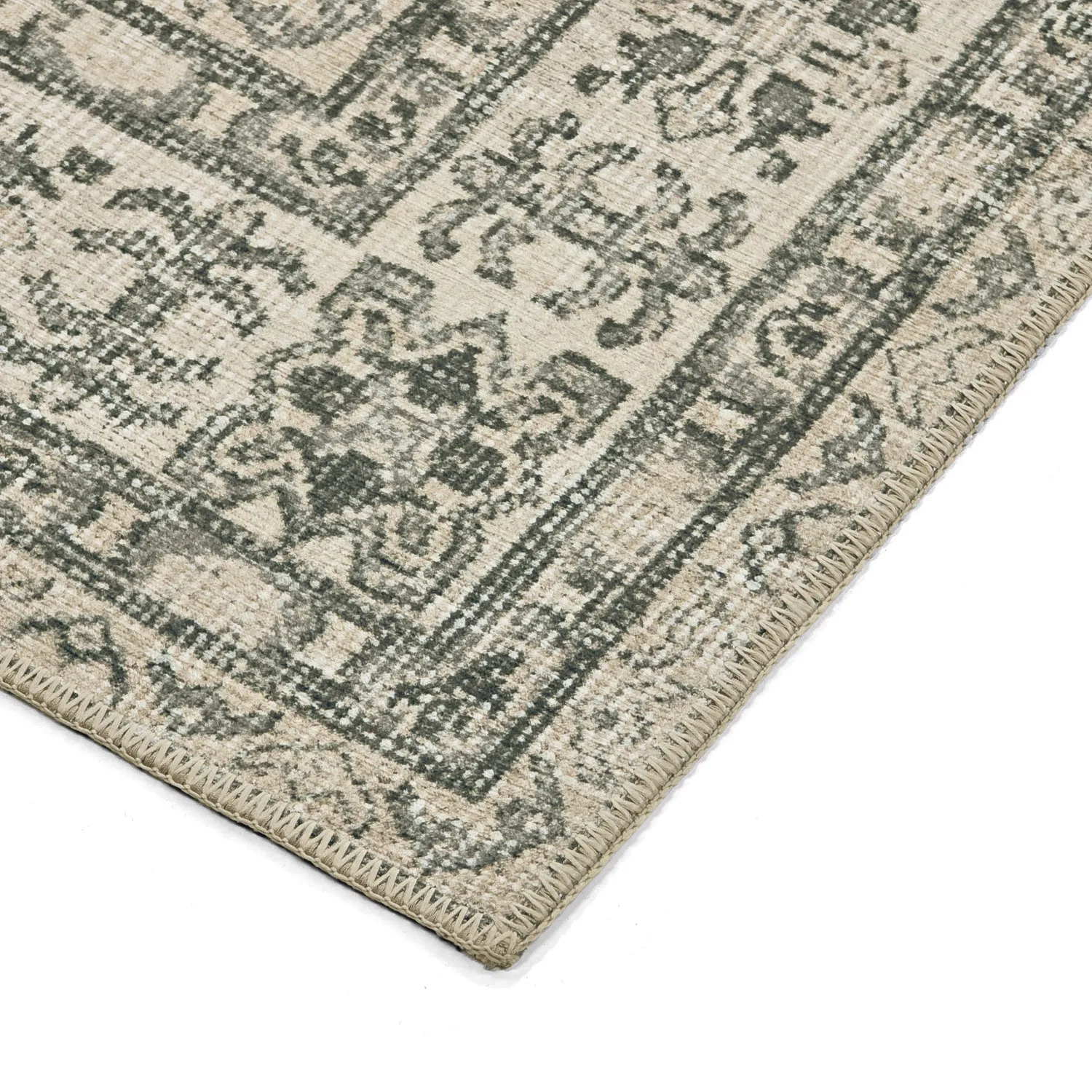 Flatweave rug - Zuleina (green)