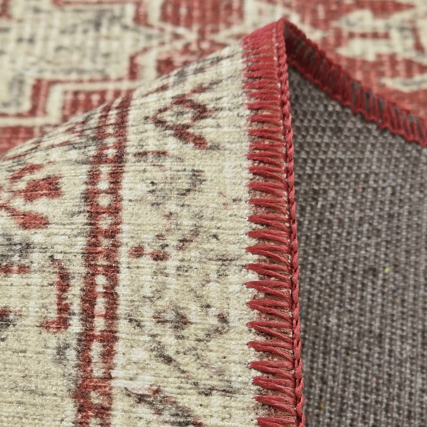 Flatweave rug - Zuleina (red)