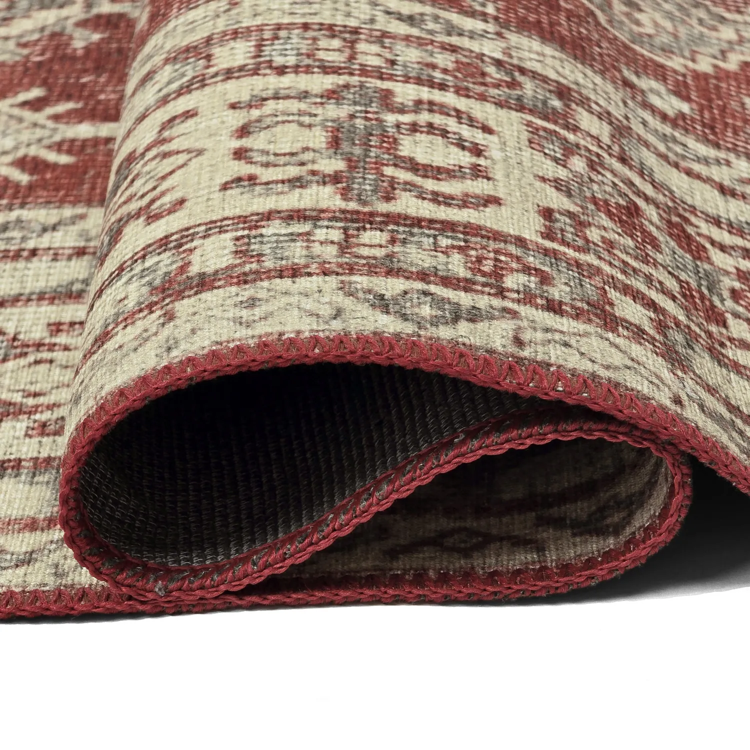 Flatweave rug - Zuleina (red)
