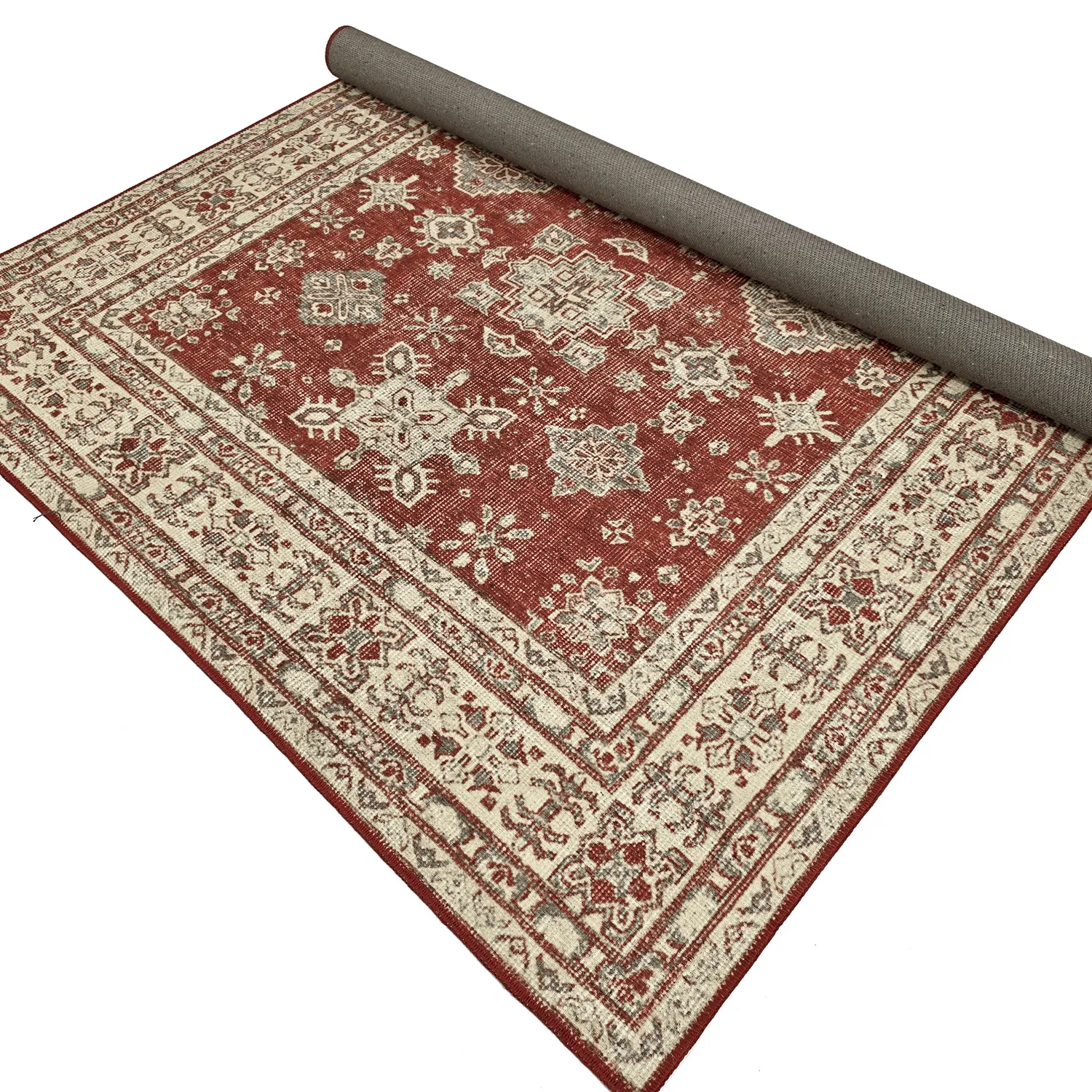 Flatweave rug - Zuleina (red)
