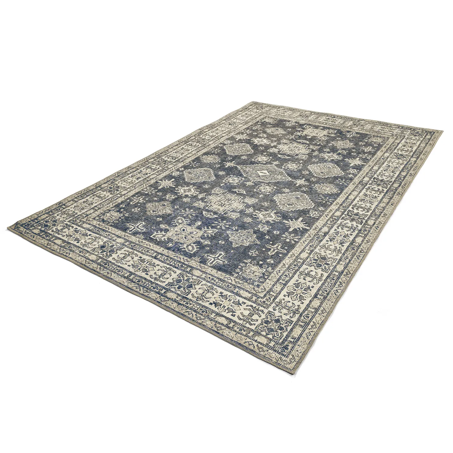 Flatweave rug - Zuleina (dark grey)