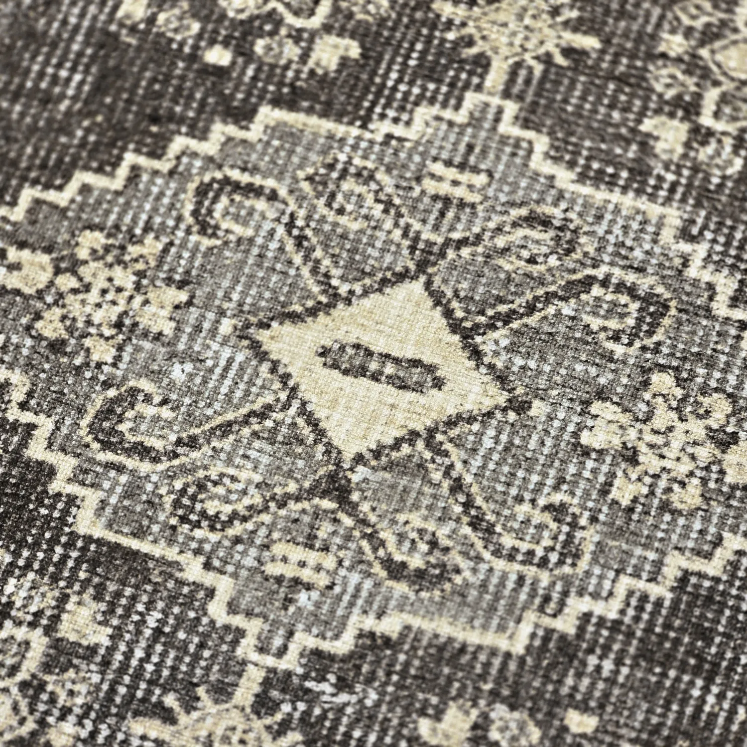 Flatweave rug - Zuleina (dark grey)