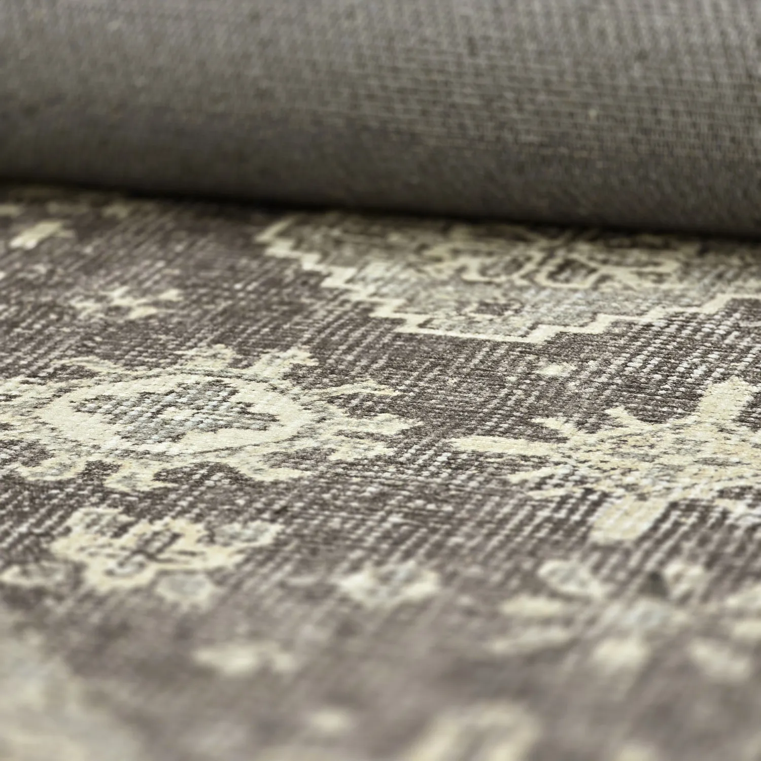 Flatweave rug - Zuleina (dark grey)