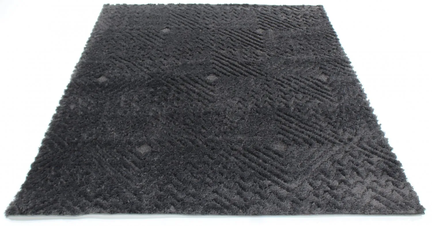 Shaggy rugs - Stettin (black)