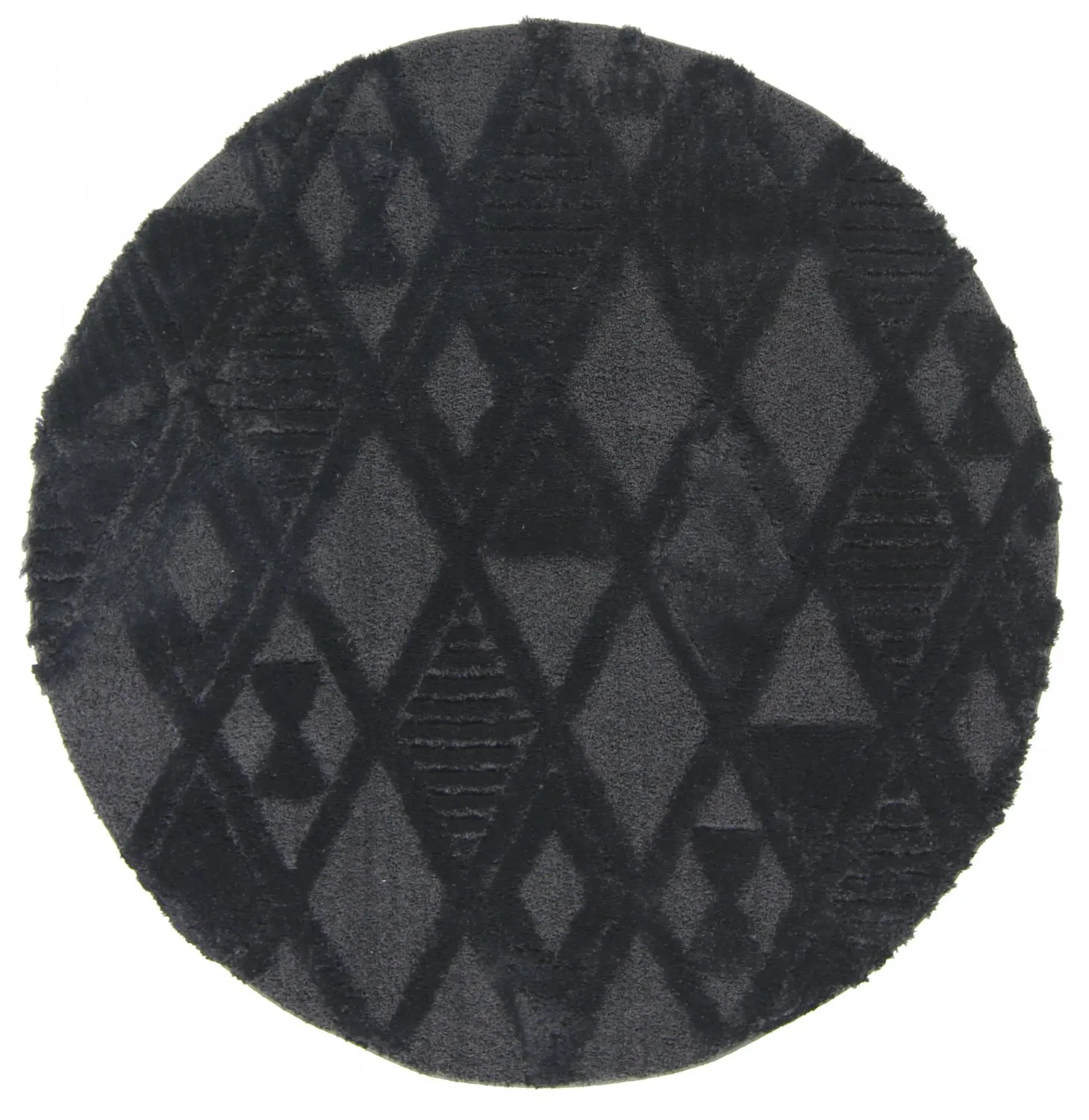 Round rugs - Rostock (black)
