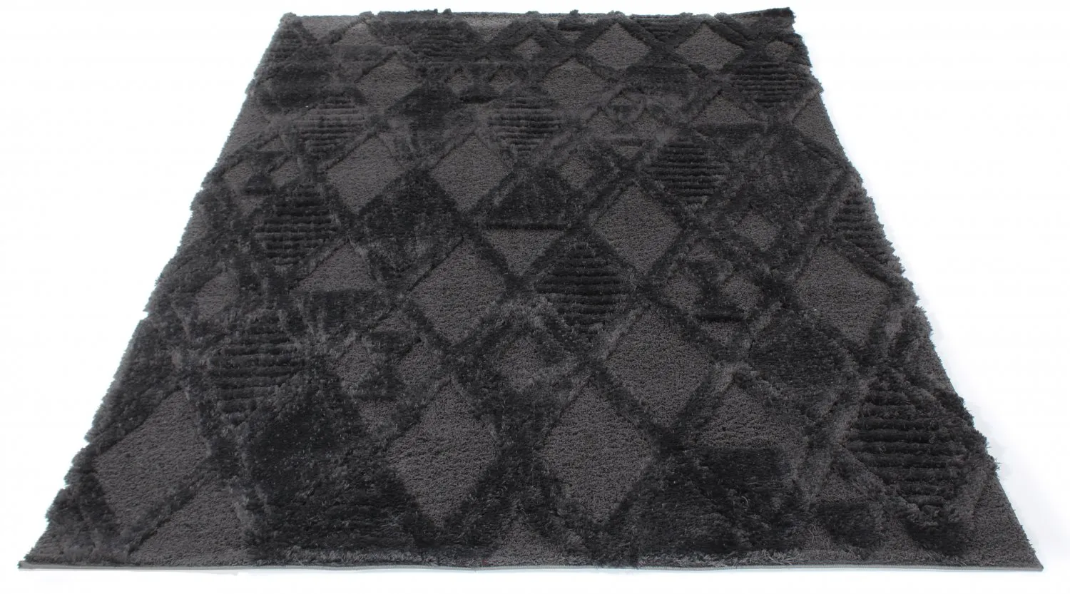 Shaggy rugs - Rostock (black)