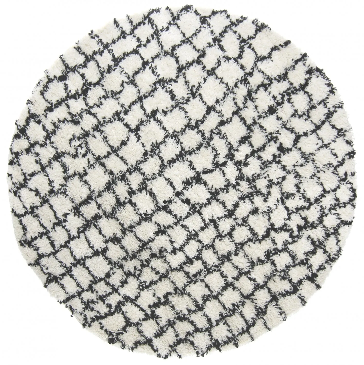 Round rugs - Taverna (black/white)
