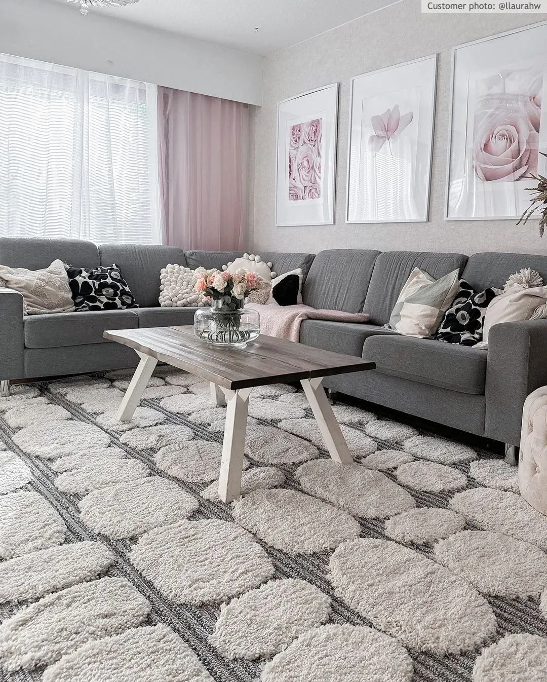 Shaggy rugs - Fondi (grey)