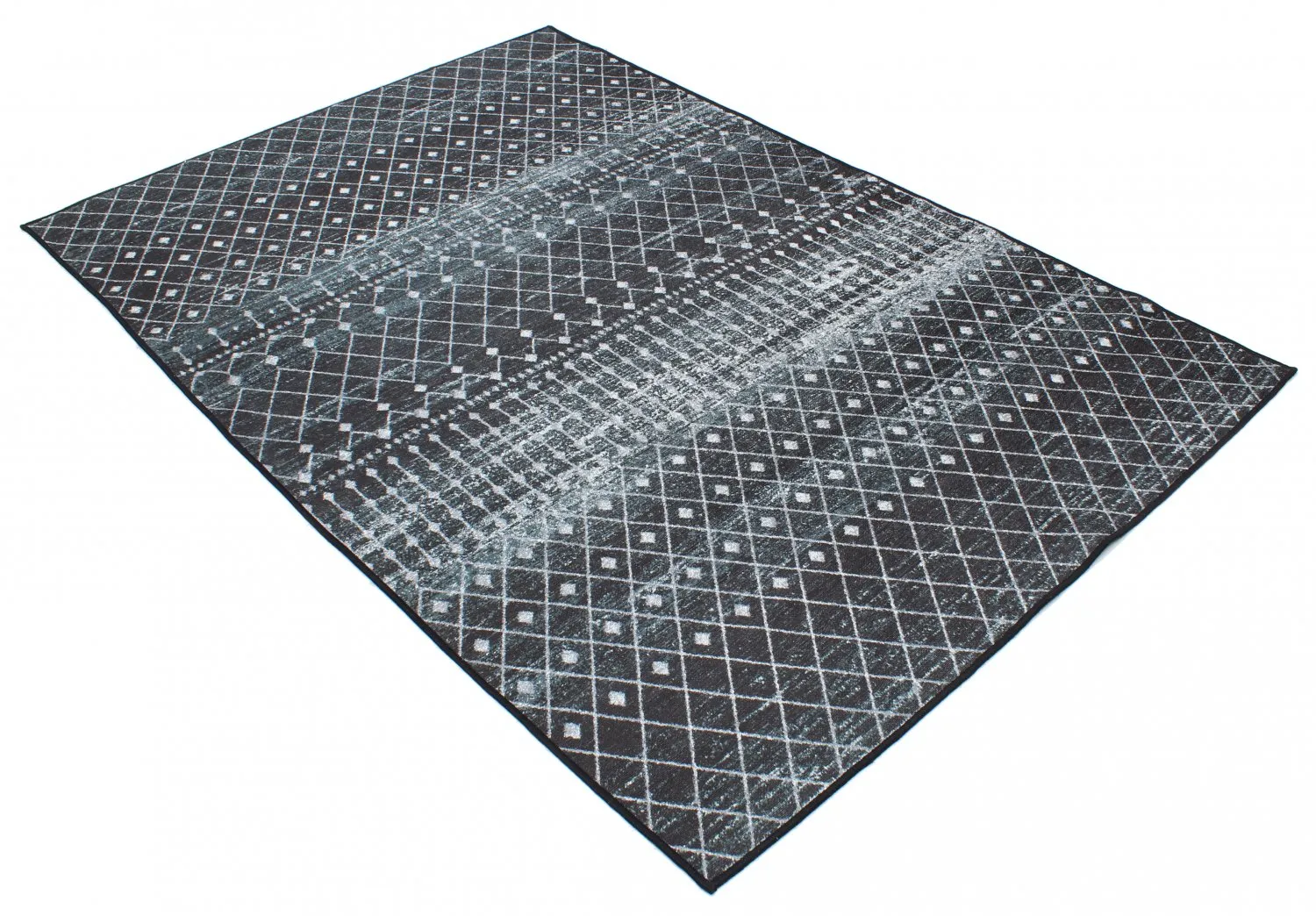 Wilton rug - Stella (black/white)