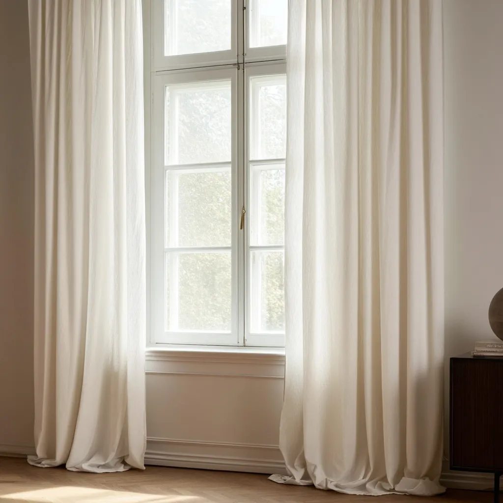 Curtains - Curtain in Linen Imitation Andrada (beige)