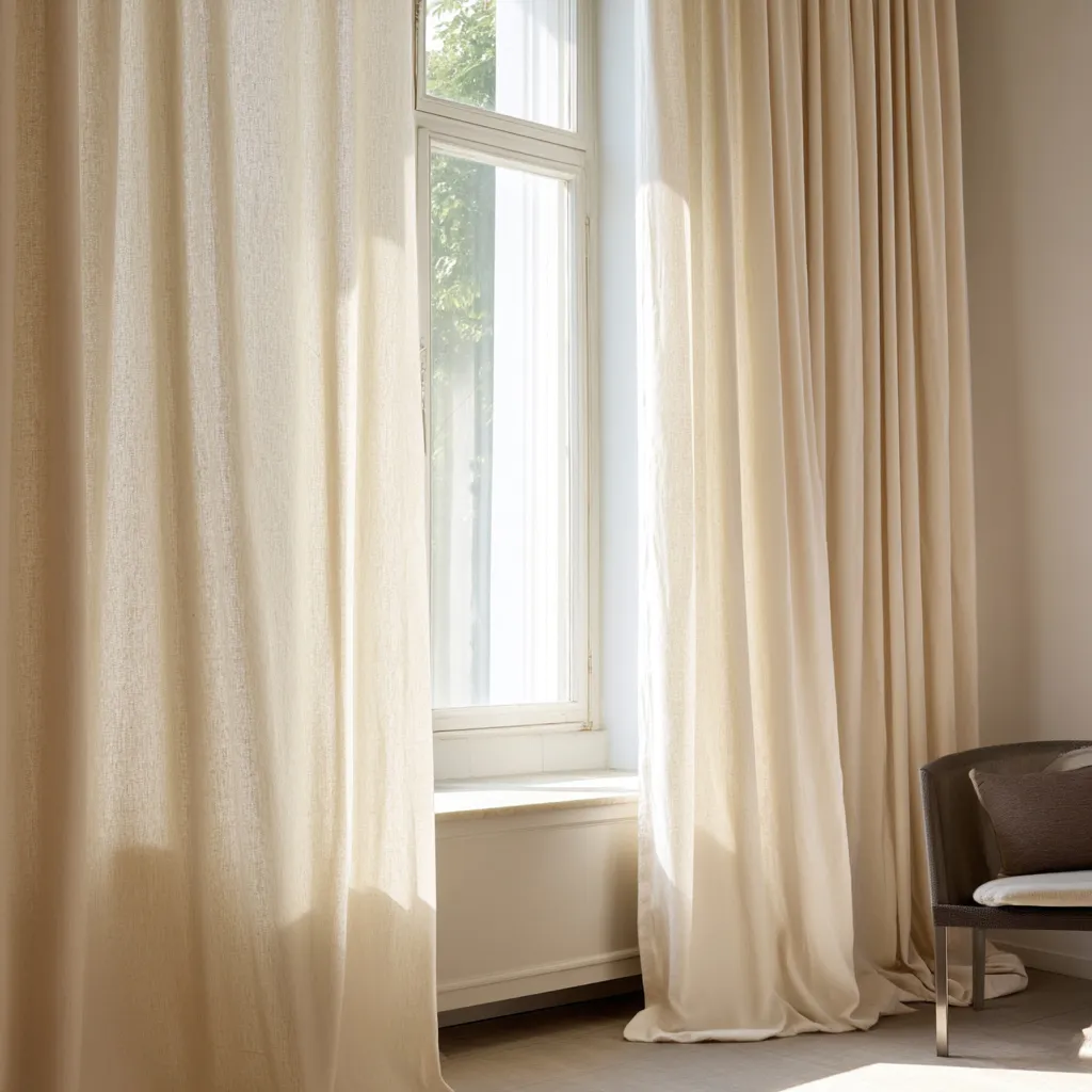 Curtains - Curtain in Linen Imitation Andrada (brown)
