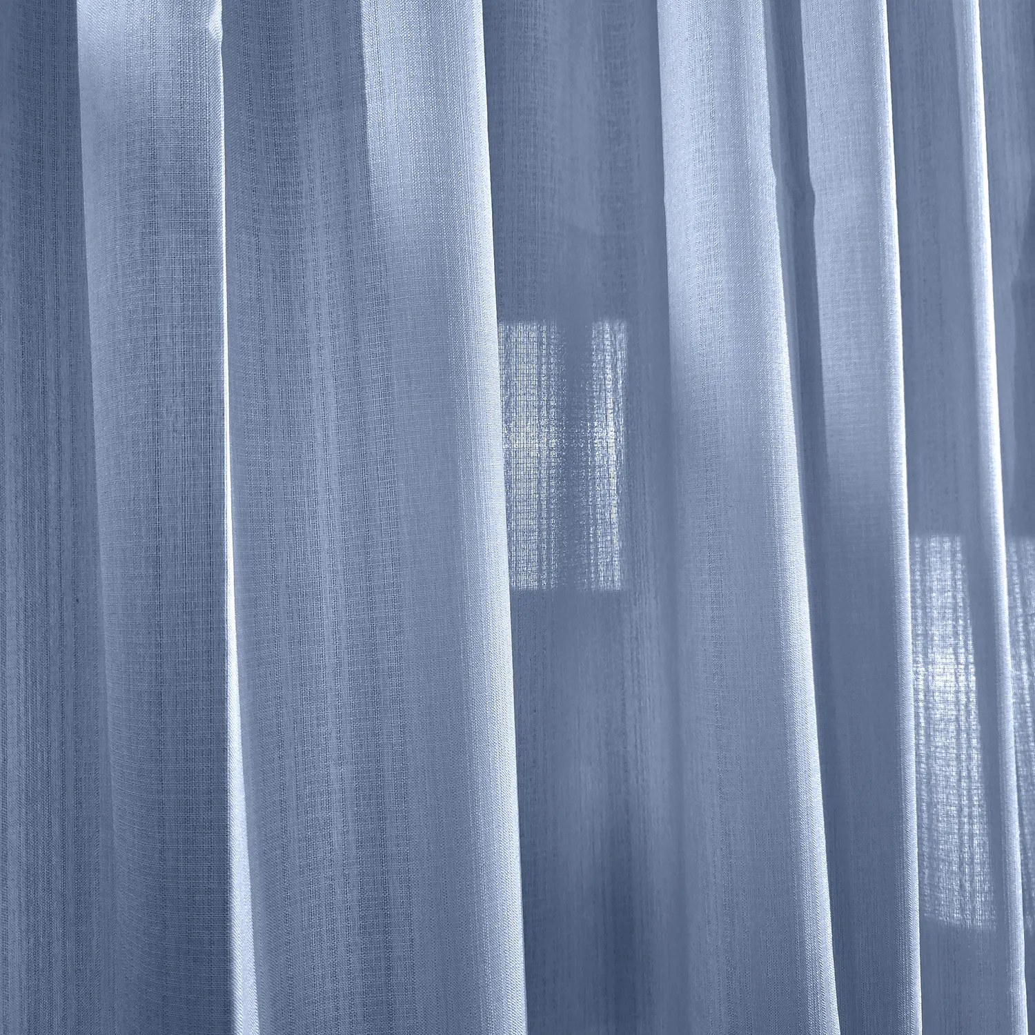 Curtains - Curtain in Linen Imitation Andrada (dark blue)