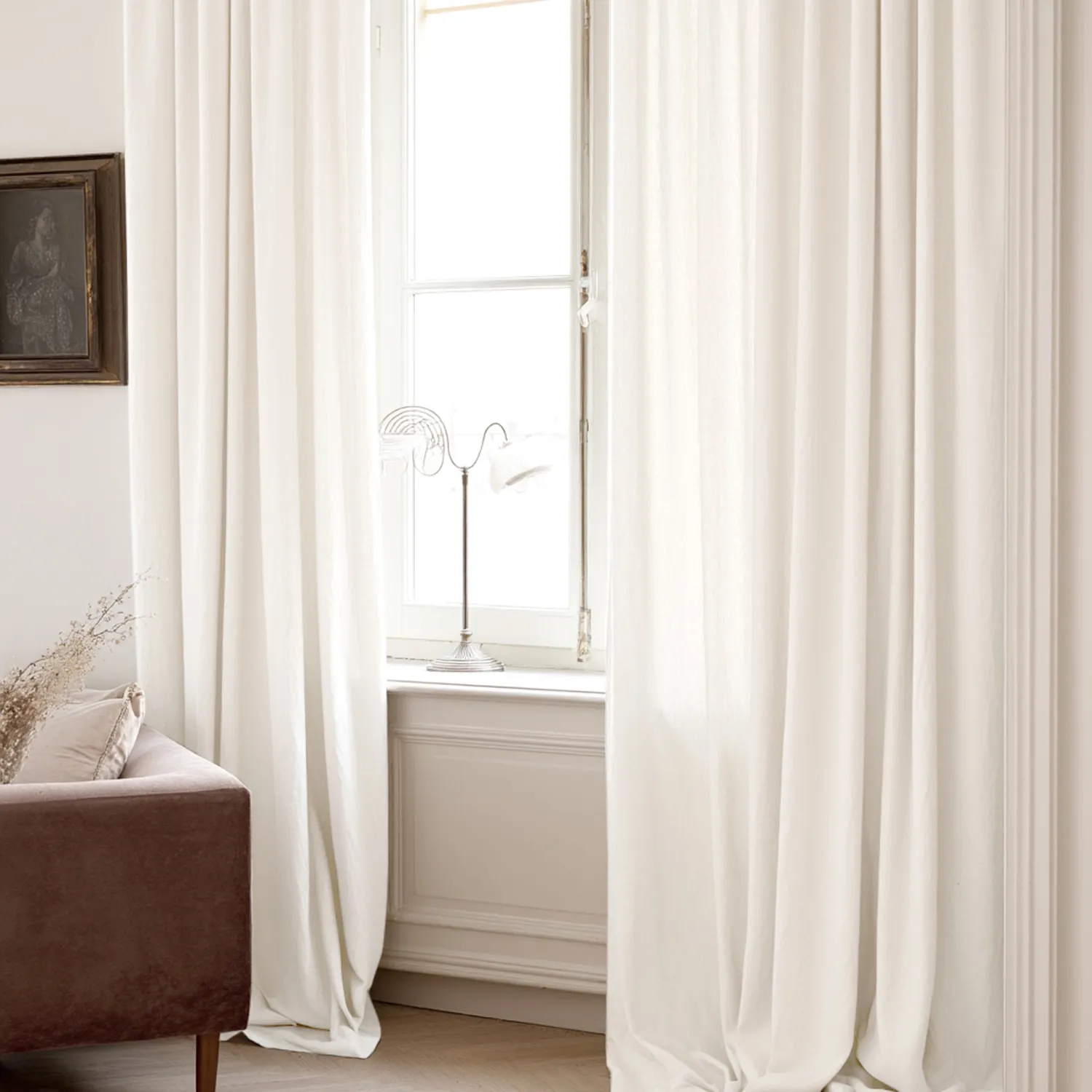 Curtains - Linen curtain Melania (white)