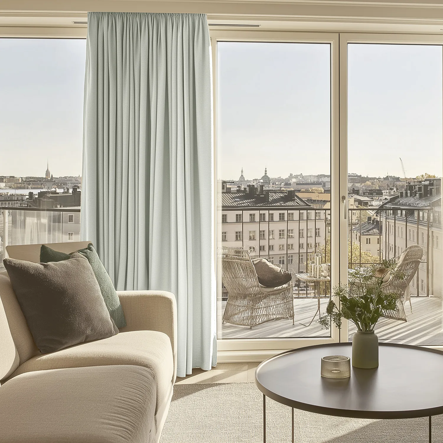 Curtains - Blackout curtain Octavia (light beige)