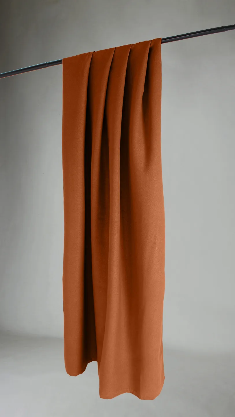Curtains - Blackout curtain Octavia (orange)