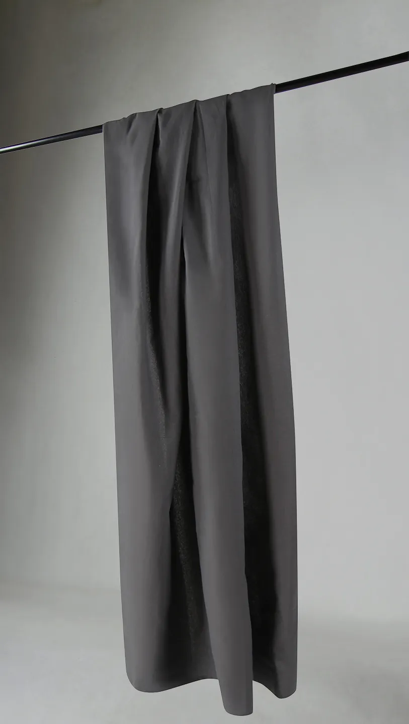 Curtains - Cotton curtain Anja (dark grey)