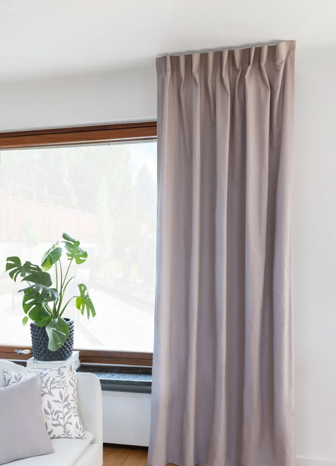 Curtains - Cotton curtain Anja (Grey)