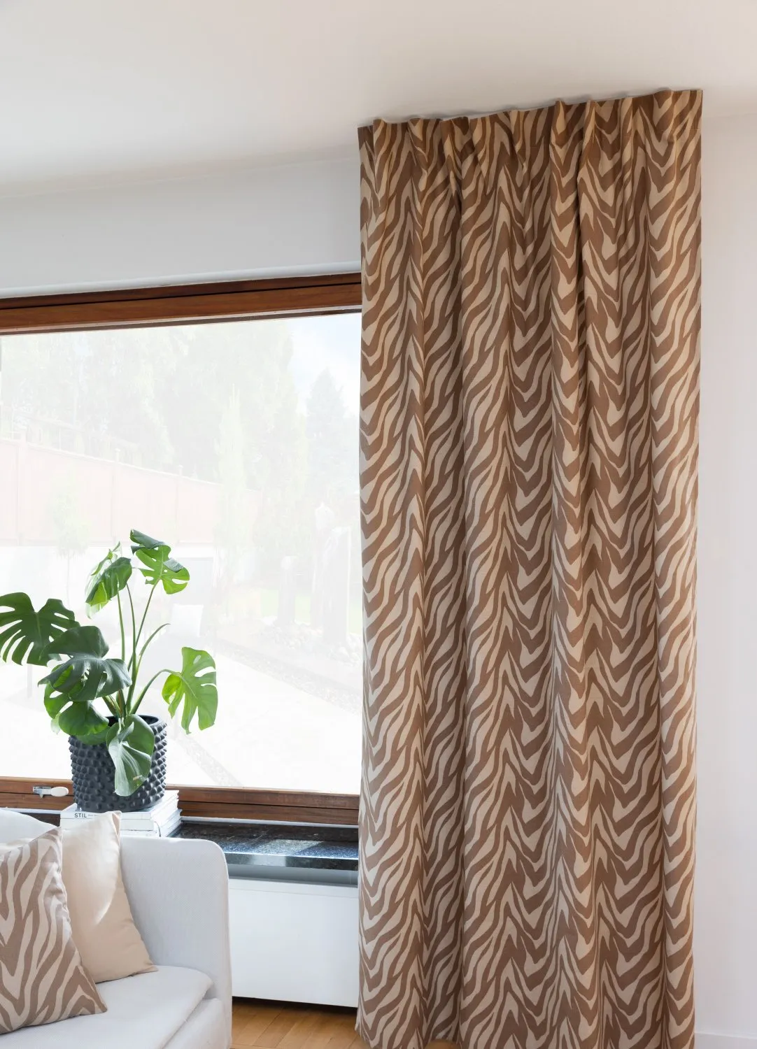 Curtains - Cotton curtain Laura (dark beige)