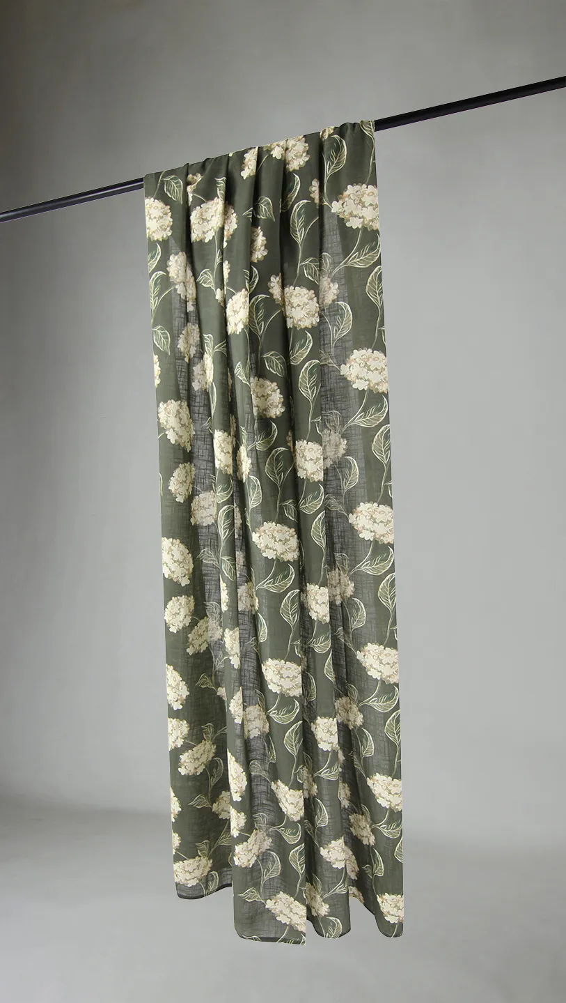 Curtains - Cotton curtain - Dorthe (green)