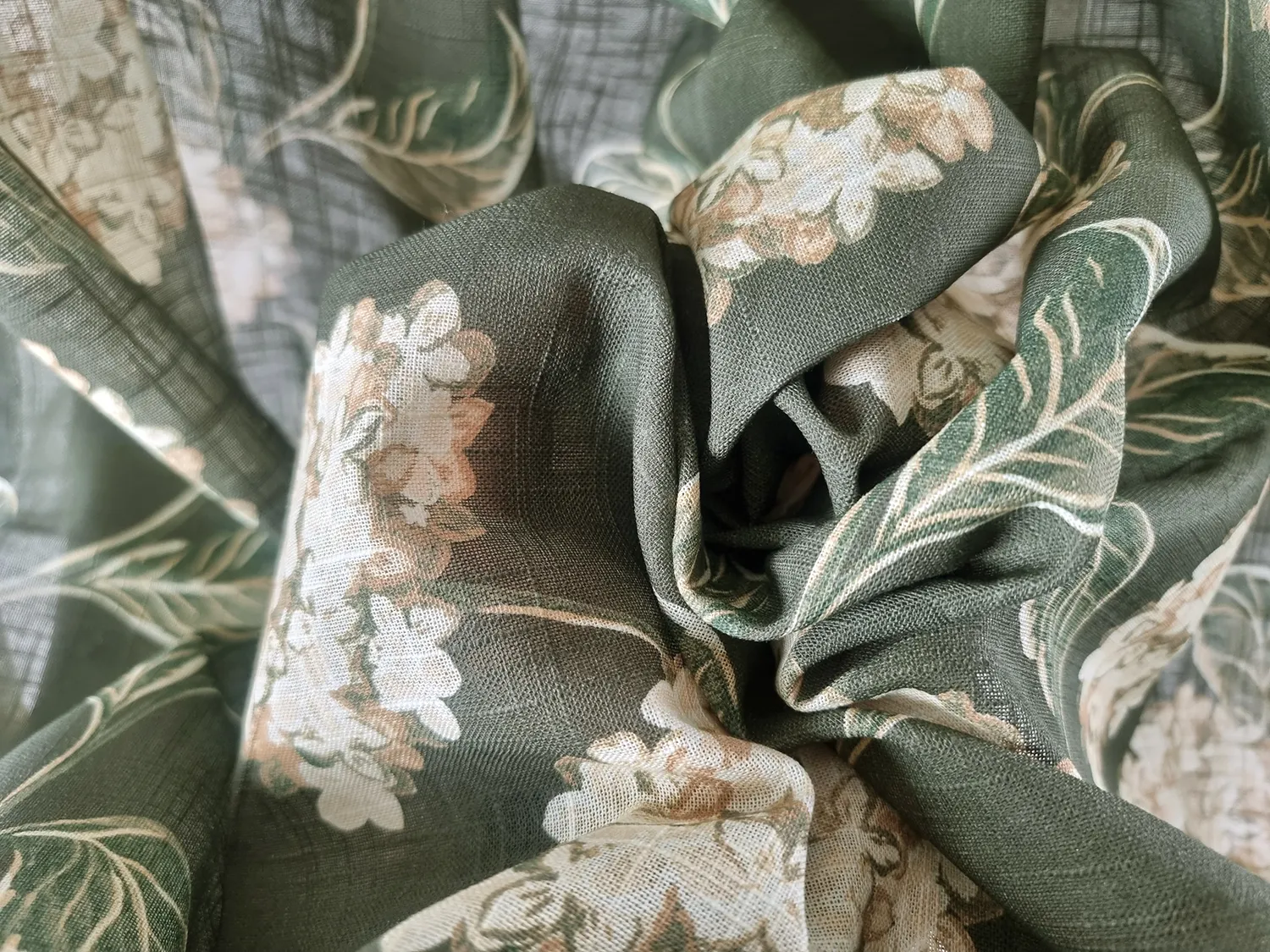 Curtains - Cotton curtain - Dorthe (green)