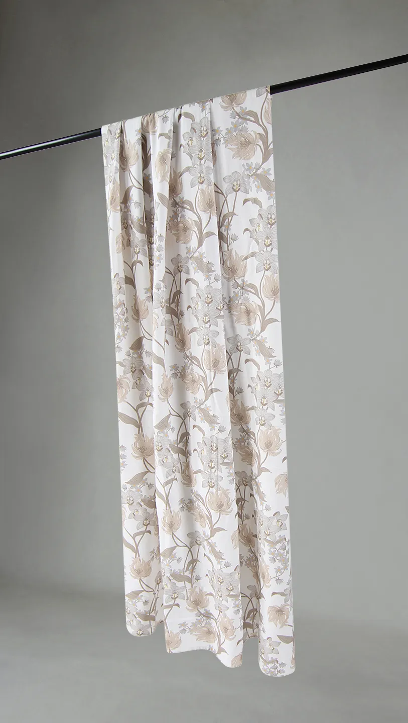 Curtains - Cotton curtain Florina (beige)