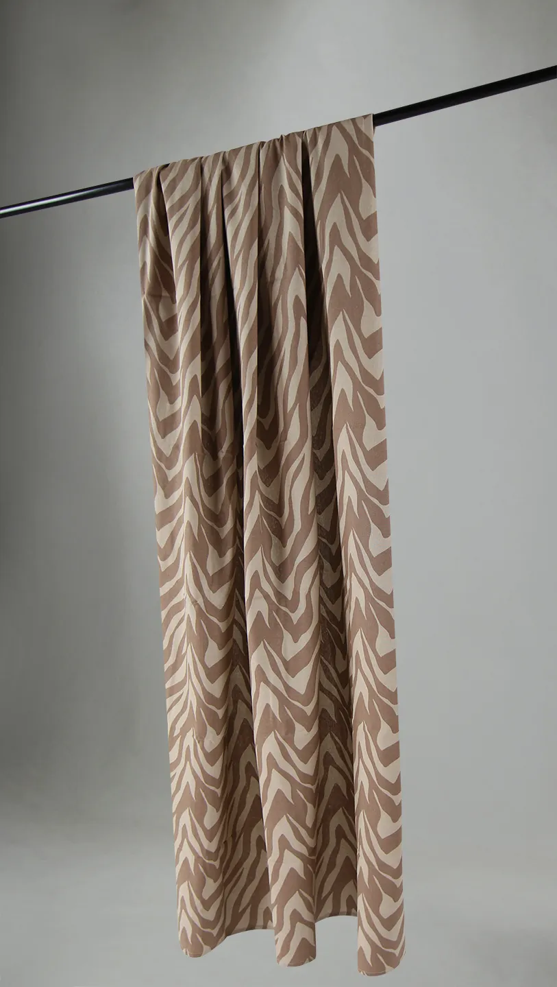Curtains - Cotton curtain Laura (dark beige)