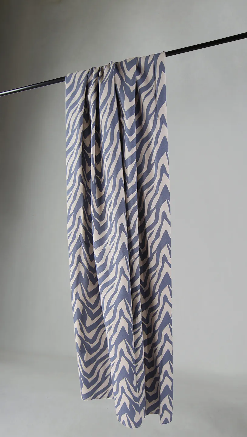 Curtains - Cotton curtain Laura (blue)