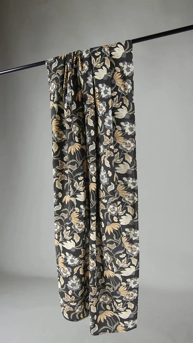 Curtains - Cotton curtain Mathilde (blue)
